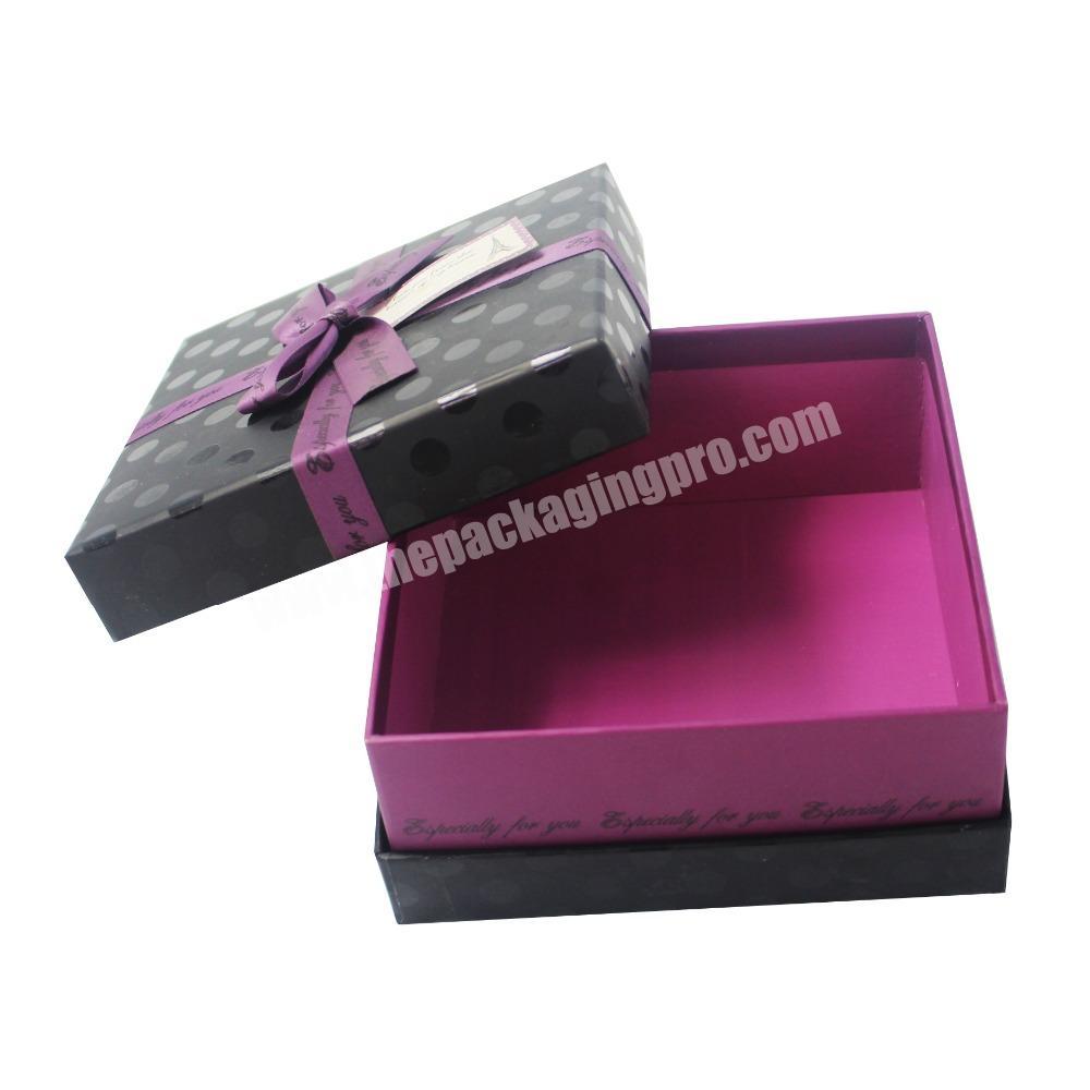 Lid And Base Type Paper Packaging Cardboard Gift Boxes For Purse Box