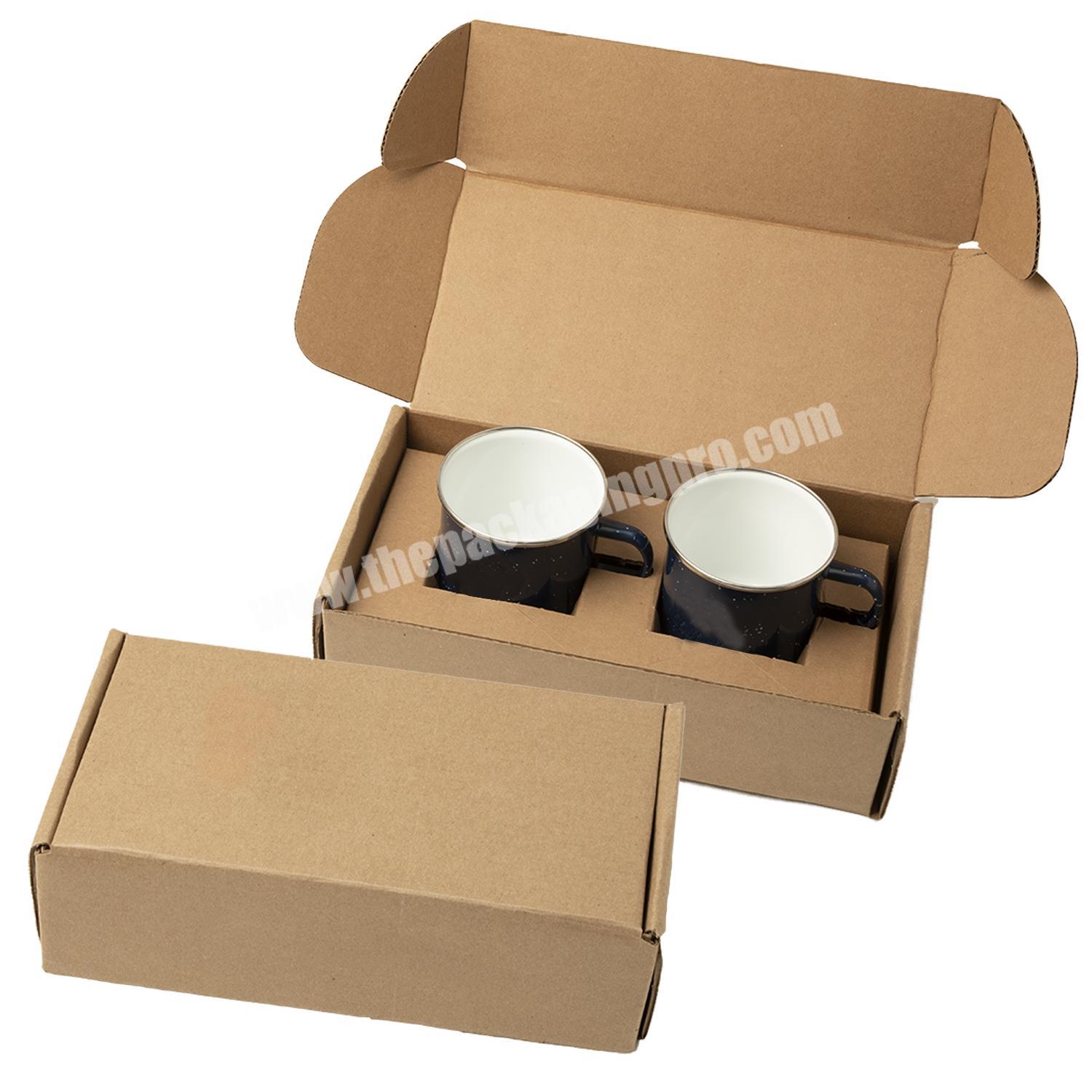 Light Luxury Fashion Mug Set Gift Box Ceramic Coffee Cups Card Craft Paper Boxes with Paper Bag Custom