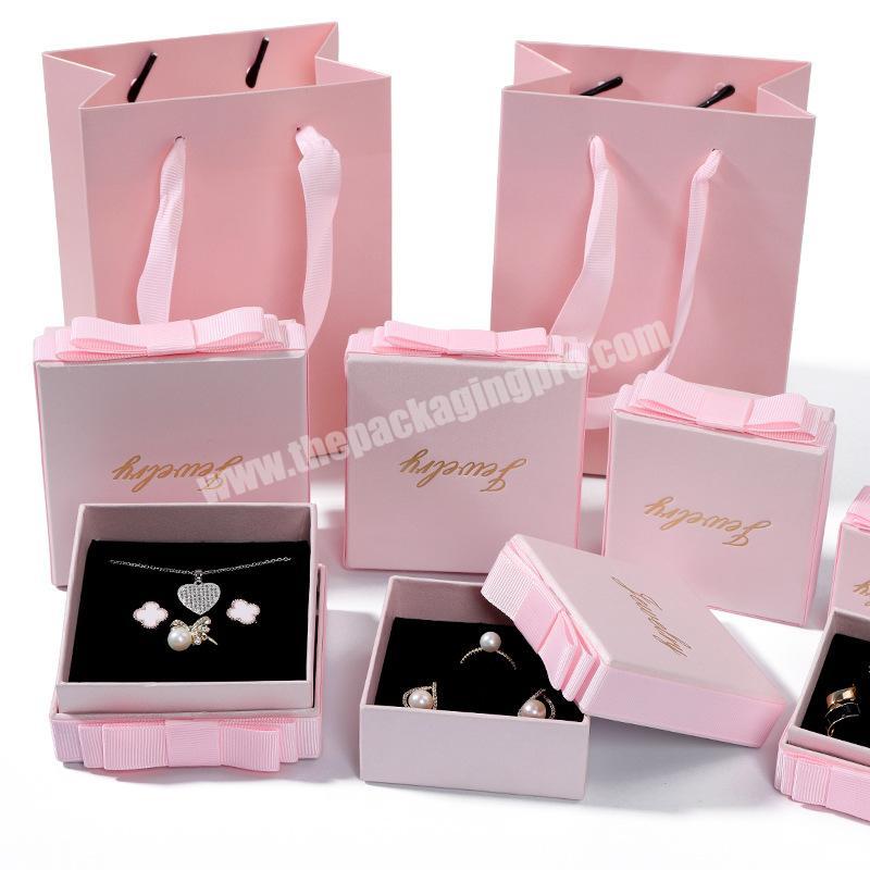 Lipack Custom Design Luxury Hard Paper Product Jewelry Box Rigid Cardboard Jewelry Paper Gift Box Packaging