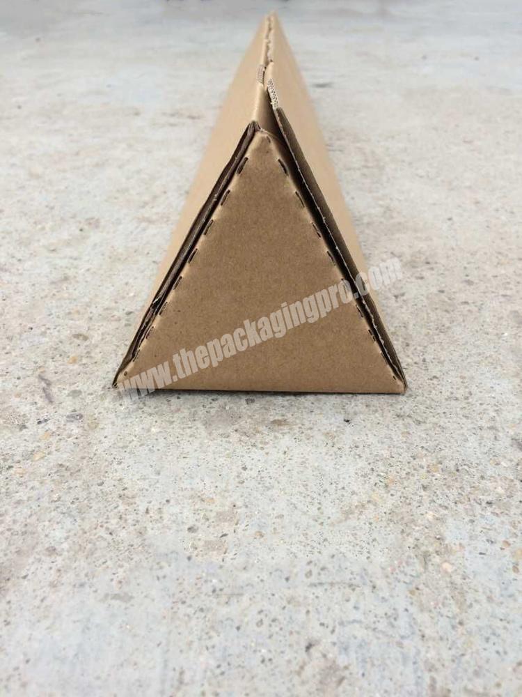 Long Umbrella Packaging Box Fishing Gear Delivery Box Triangle Corrugated  Paper Box For Fishing Rod
