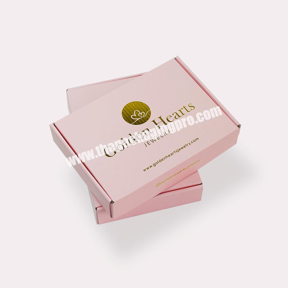 Low MOQ Factory Cheap Price Custom  Logo Design pink Packing Box Paper Box Gift Box Packaging