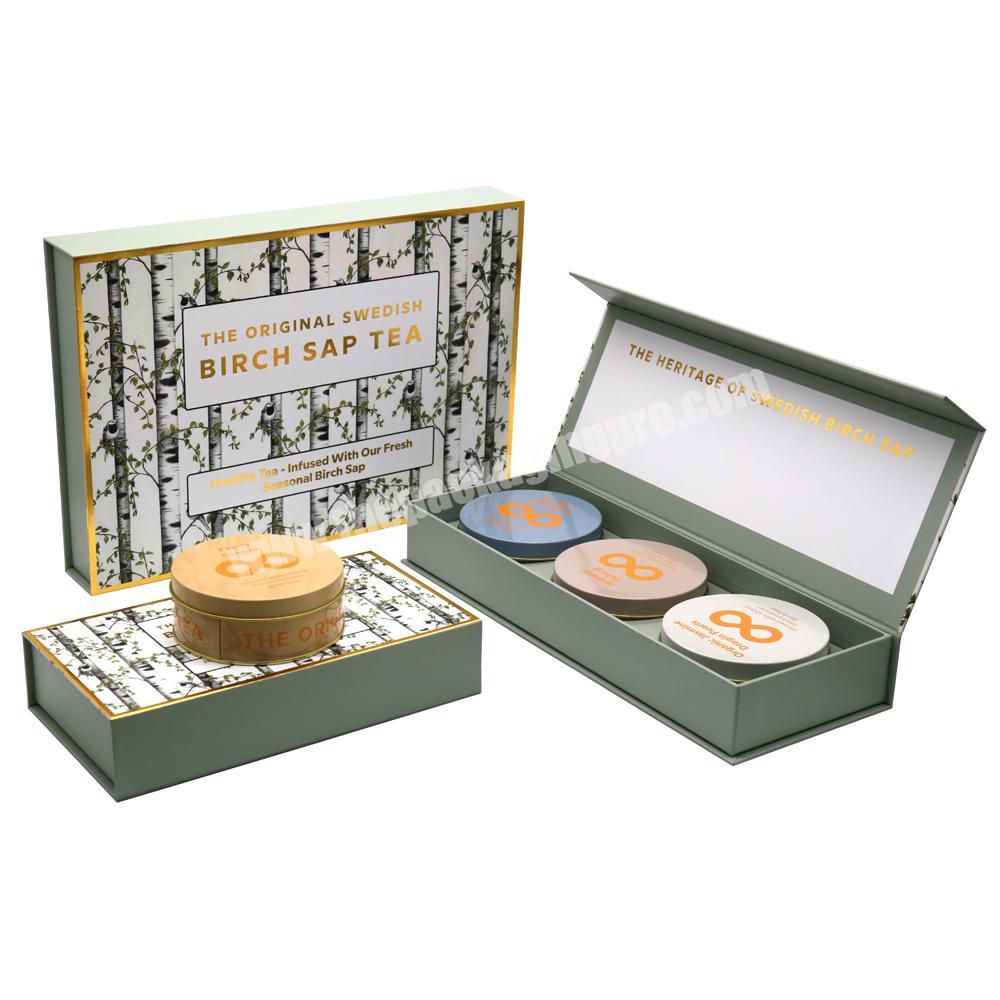 Luxury Cardboard Tea Set Gift Packaging Box Of Tea