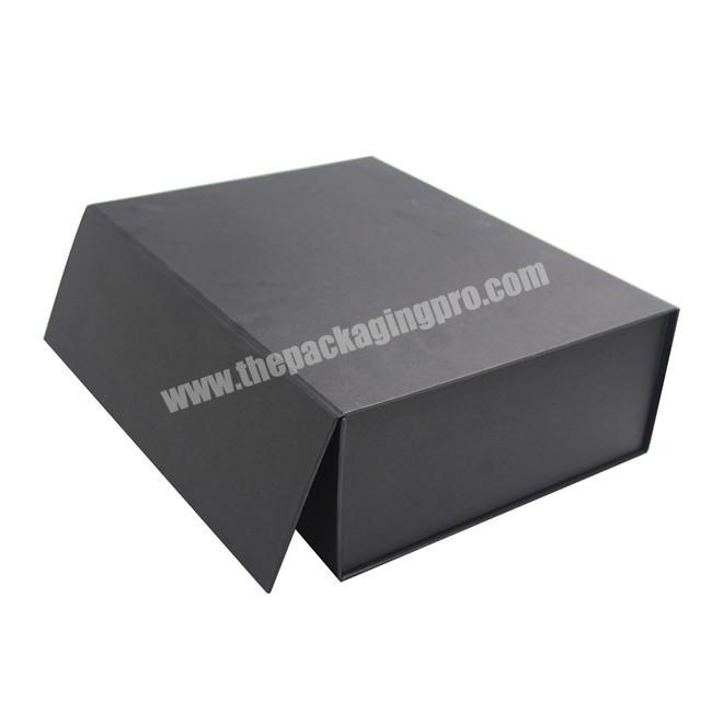 Luxury Clothing Magnet Black Matte Shoes Garment Baby Clothes Beautiful Gift Bow Tie Cardboard Paper Packaging Box
