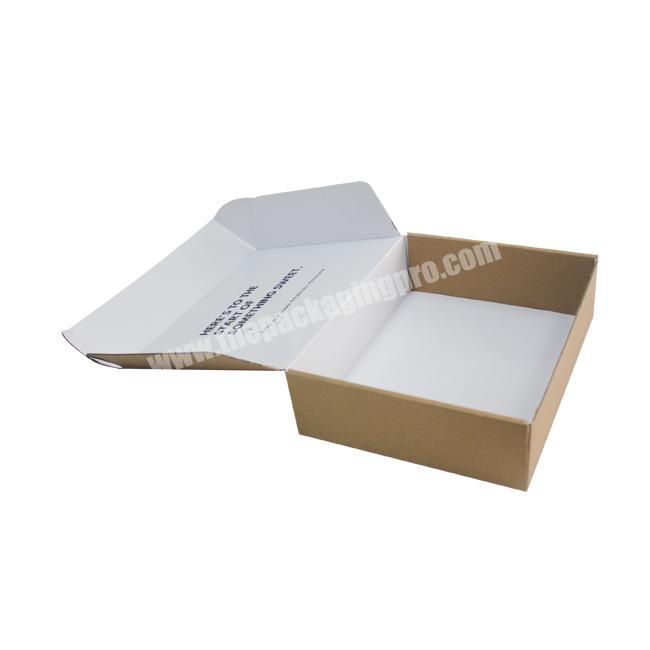 Luxury Custom Logo Brown Corrugated Paper Shirt Garment Packaging Gift Box