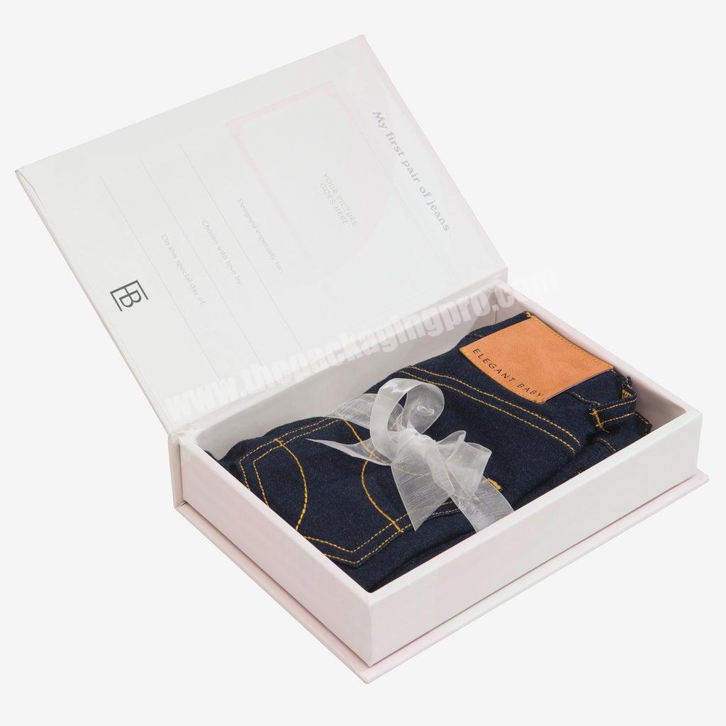 Luxury Custom Logo Cardboard Jeans Packaging Box For Jeans