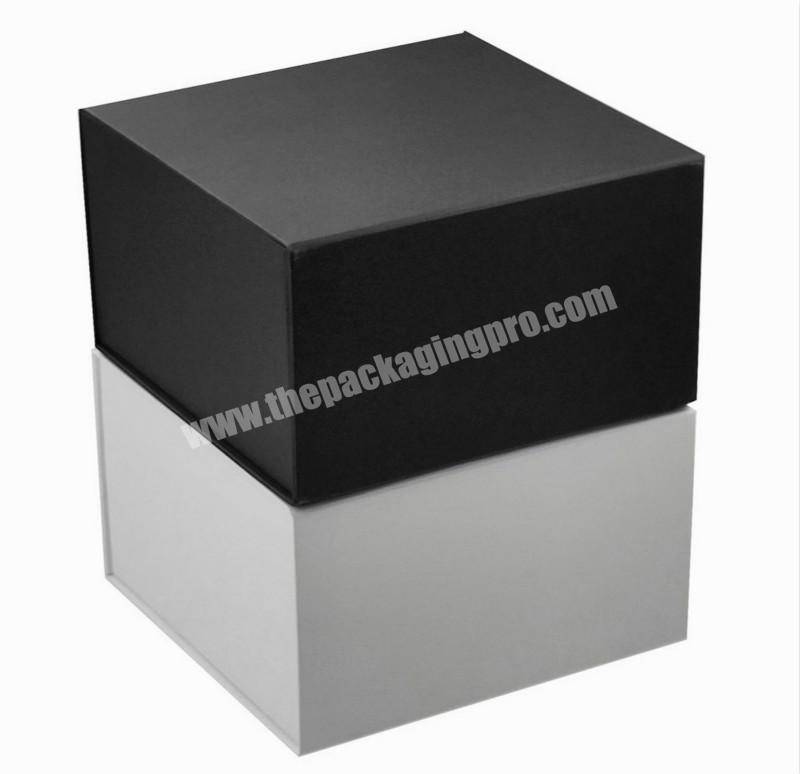 Luxury Custom Logo Printed Magnetic Folding Foldable Gift Boxes Hat Packaging Rigid Paper Boxes Empty Paper Gift Box With Lid