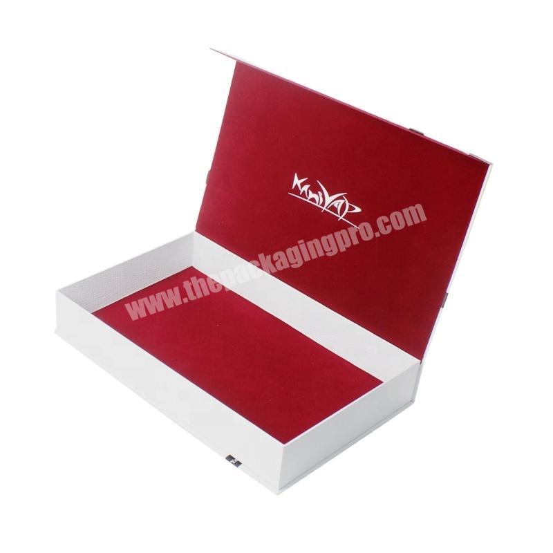 Luxury Custom Matt Paper Cardboard Red Magnetic Packaging Boxes Magnet Gift Box