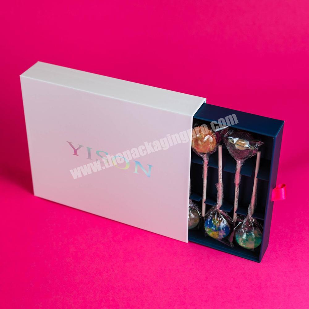 Luxury Empty Design scatole bomboniere Cardboard Packing Candy Lollipop Packaging Boxes