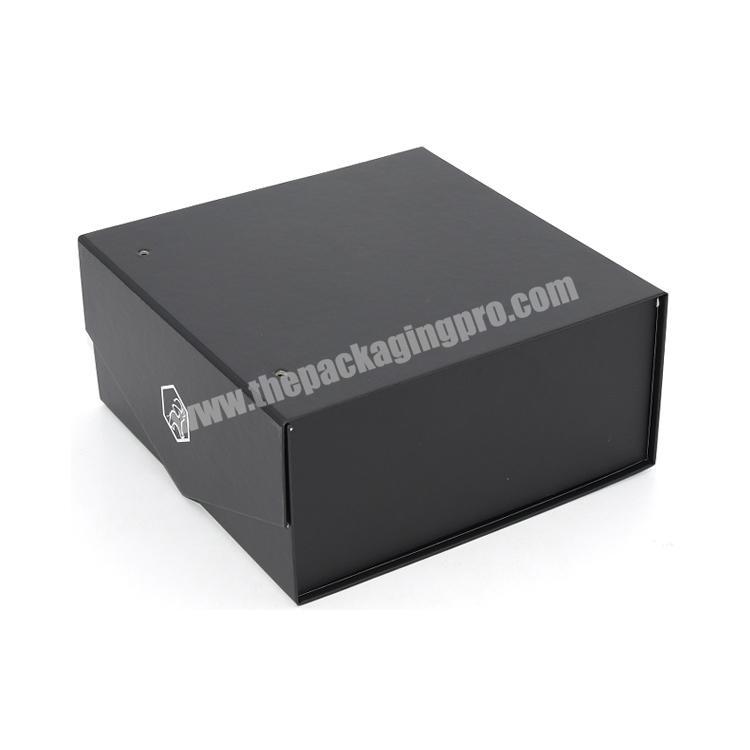 Luxury Extra Large Black Golden Cardboard Rectangular Kraft Square Rectangle Long Paper Oblong Gift Packaging Box With Lids