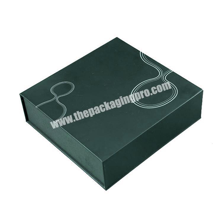 Luxury Flat Pack Folding Cardboard Paper Box Magnetic Closures Book Shaped Foldable Packaging Gift Boxes With Adhesive