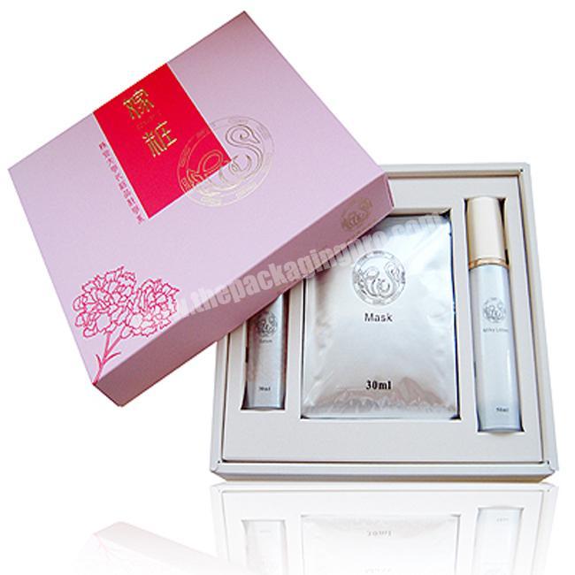 Luxury Gift Set Packaging Cosmetic Paper Box with EVA