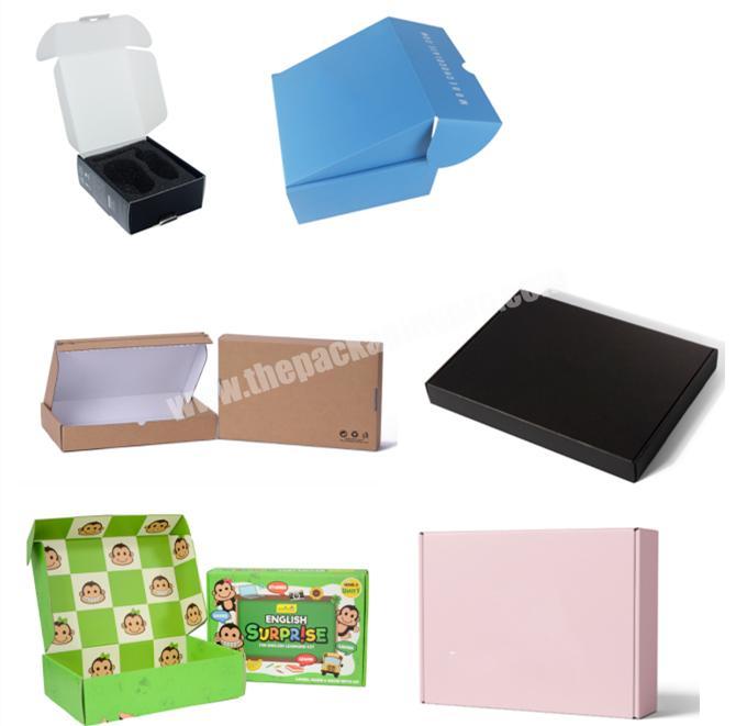 Luxury Paper Box Custom Printing Logo Clothing Gift Shoes Underwear Packaging Rectangle Corrugated Paper Box