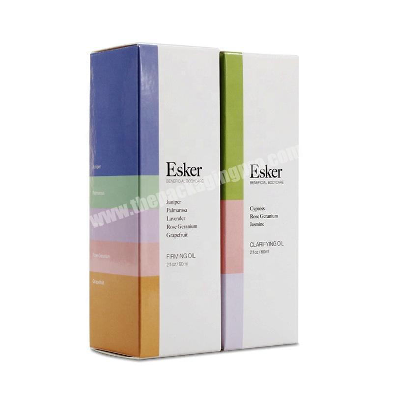 Luxury Paper Packaging Kraft Cosmetic Packaging Logo Printing Lip Gloss Foldable Packaging Paper Box