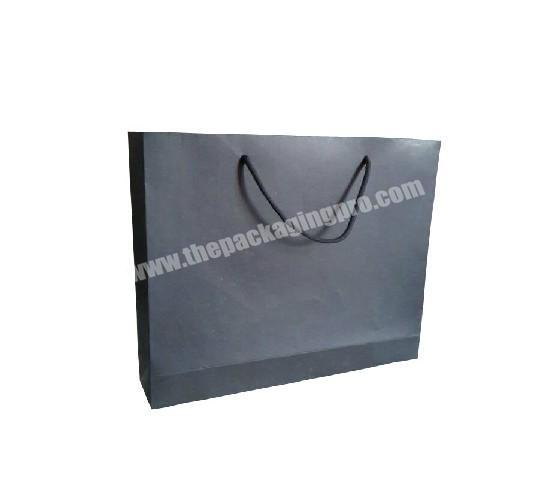 Luxury Paper Shopping Bag Black Paper Bag With Window Paper Made In China