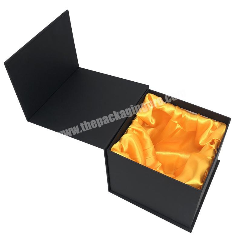 Custom Gold Foil Small Cardboard Crafts Candle Cup Packaging Boxes Luxury Glass Bottle Box Paper Tea Coffee Mug gift Box