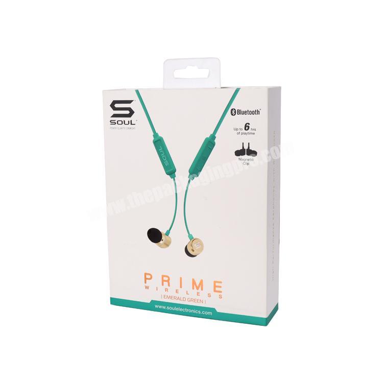 Luxury White Wireless Earphone Headset cover paper board Box Packaging