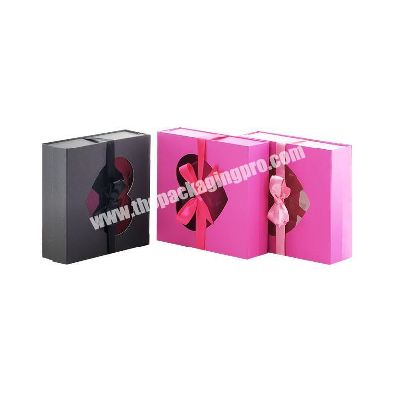 Luxury custom color design magnetic closure gift keepsake hamper boxes