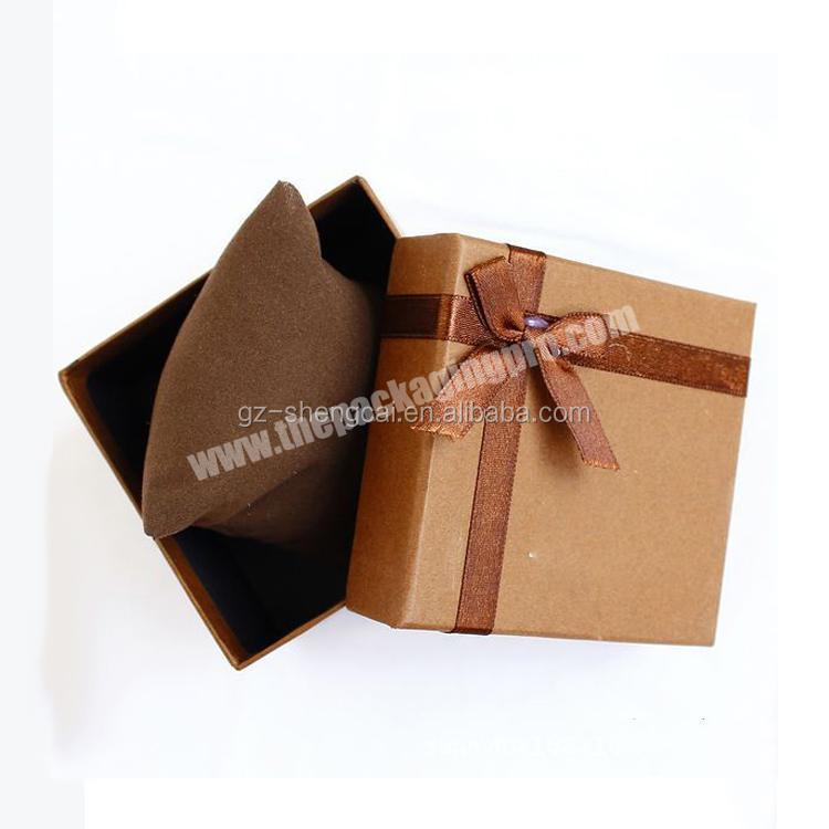 Luxury cardboard paper custom logo printing wrist watch bangle packaging box design men watches sets with box
