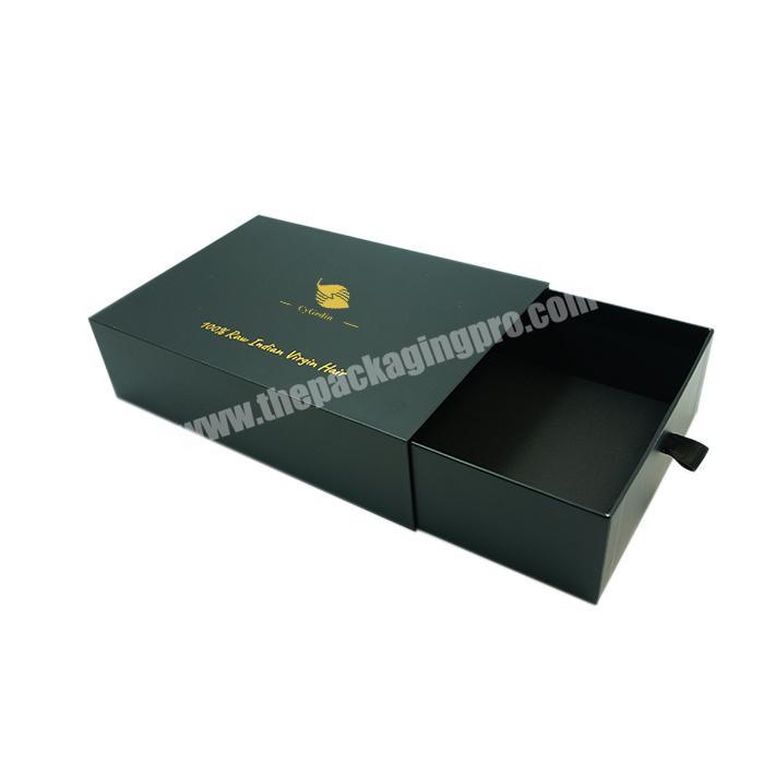 Luxury custom logo color printed  eco-friendly cardboard paper sliding box packaging gift drawer boxes