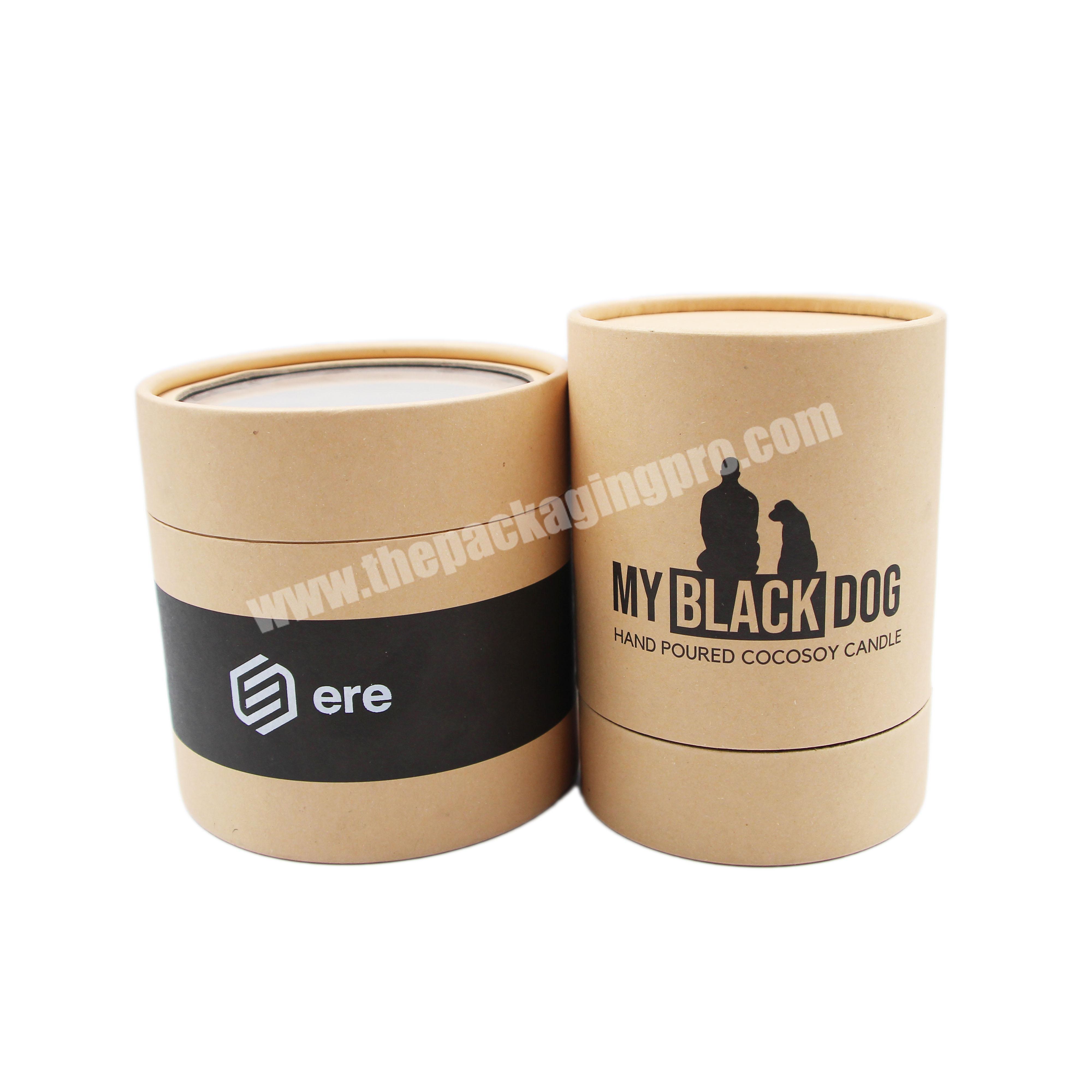 Luxury custom made cardboard candle paper tube packaging container