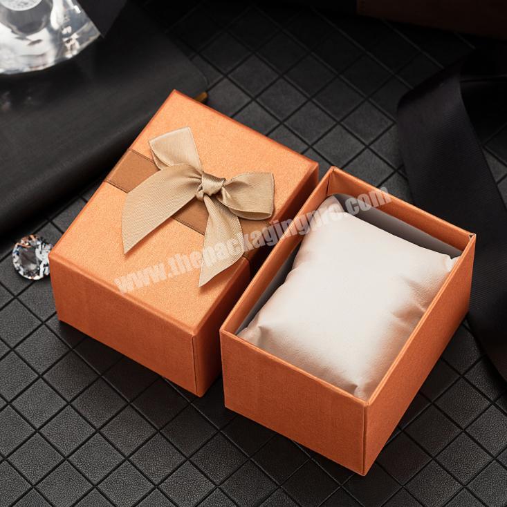 Luxury design Watch Box With PillowCustom Paper Jewelry Box Small Cardboard Box