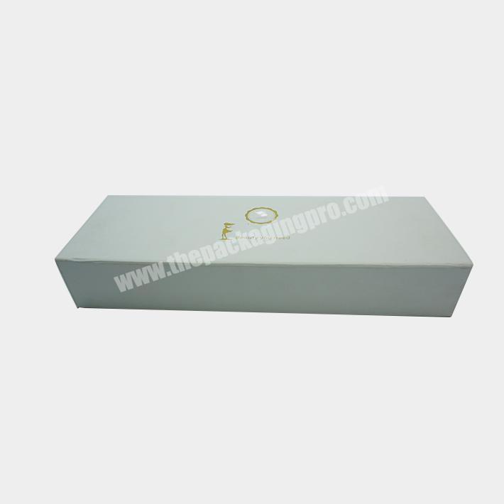 Magnet Closure Foldable White Paper Box Eco Friendly Gold Stamping Gift Box For Beauty Tools