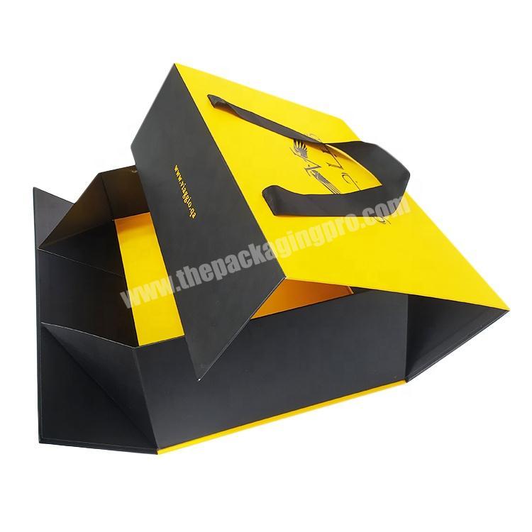 Luxury Cardboard Shoe Boxes Packaging Beautiful Dress Packing Clothing Box with Ribbon Handle Hot Sales Gift Boxes