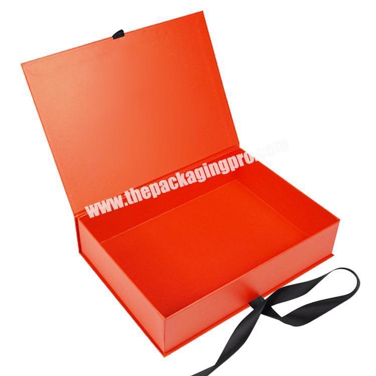 Wholesales Custom Magnet folding boxes with ribbons luxury gift boxes for gift packaging packaging boxes for clothes hair