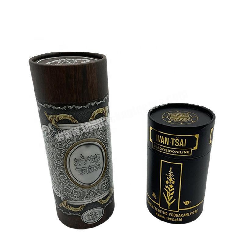 Manufacturer Paper Tube Cardboard Round Gift Hat Packaging Custom Brand High Quality Cylinder Box Packaging