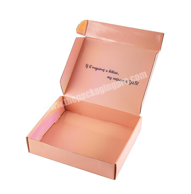 Manufacturer Supply High quality  corrugated Paper Box Clothing Underwear Packaging Box