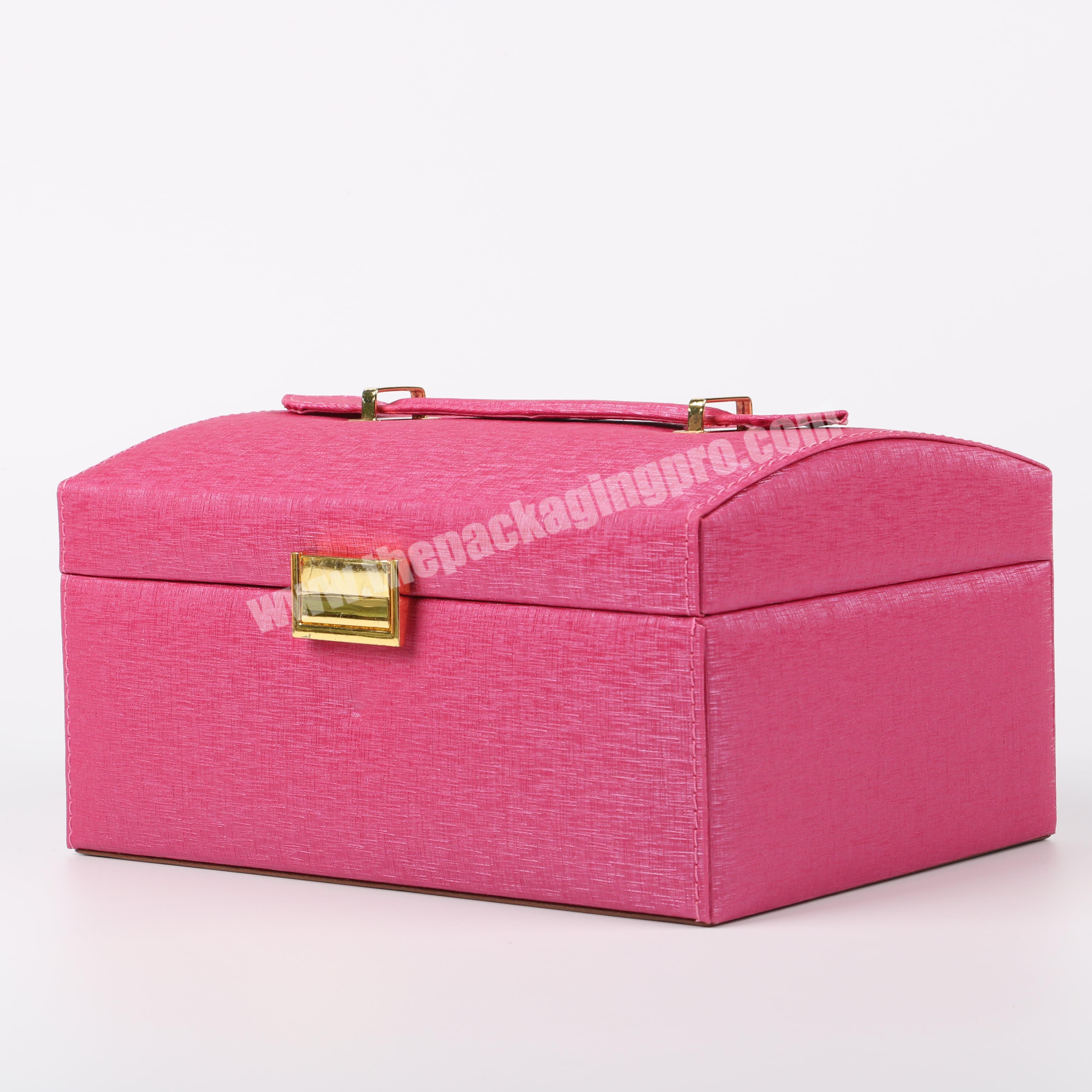 Manufacturer Travel Portable Storage Box Luxury Jewelry Velvet Organizer Custom Logo Gift Case