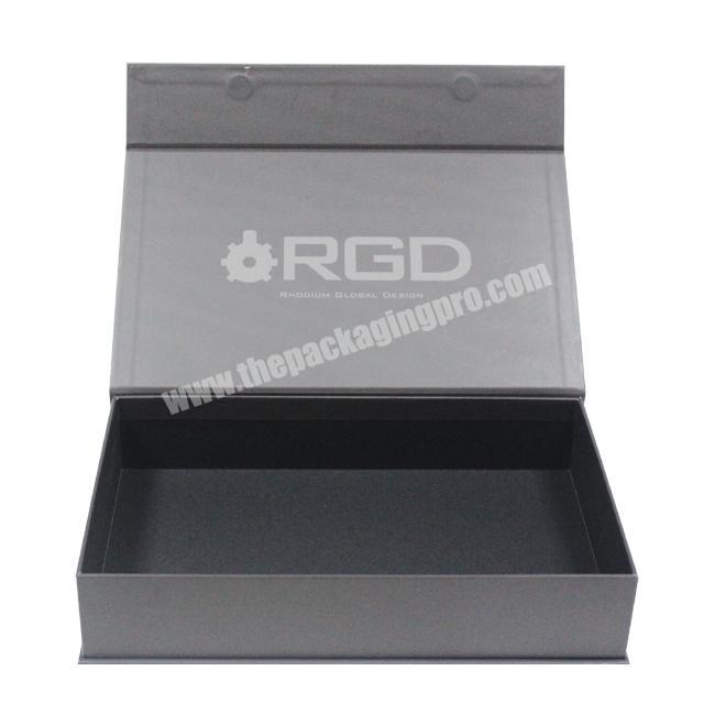 Matt Black Custom Magnetic Packaging Cardboard Gift Box Paperboard Recyclable 5-7 Days A=A Carton Box Accept CMYK or Custom HS