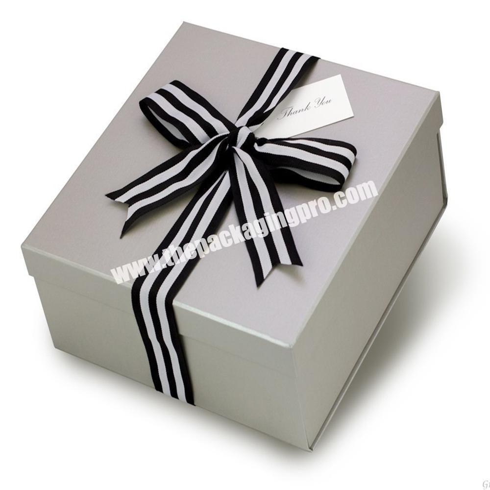 Modern Luxury Black Gift Box With Lid Wedding Birthday Present Anniversary fathers Day Gifts Box
