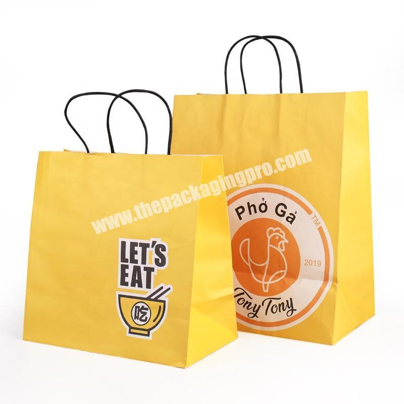 Eco Friendly Cheap Custom Printed Grocery Brown Kraft White Paper Bag Paper Lunch  Bags