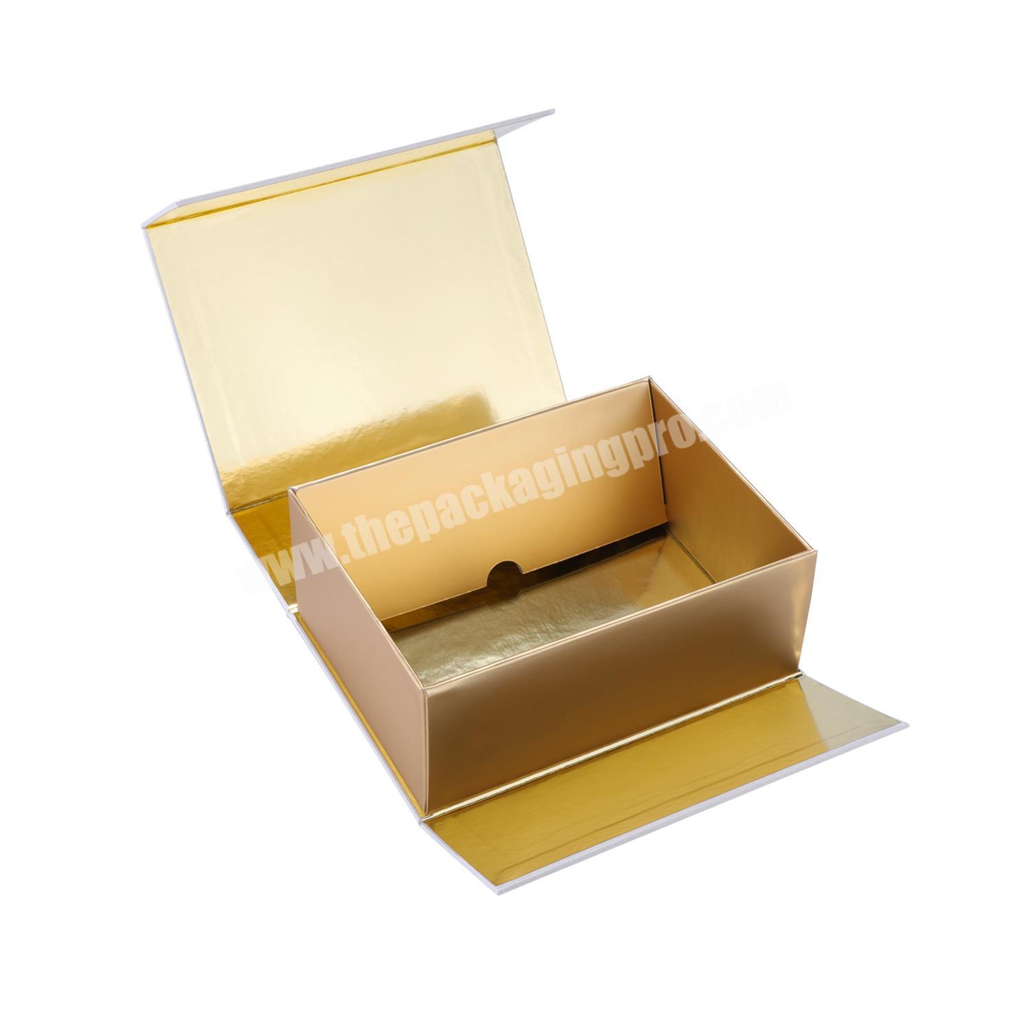 New Design Enhanced Version Folding Cardboard Box Double Walls Foldable Flat Luxury Paper Box