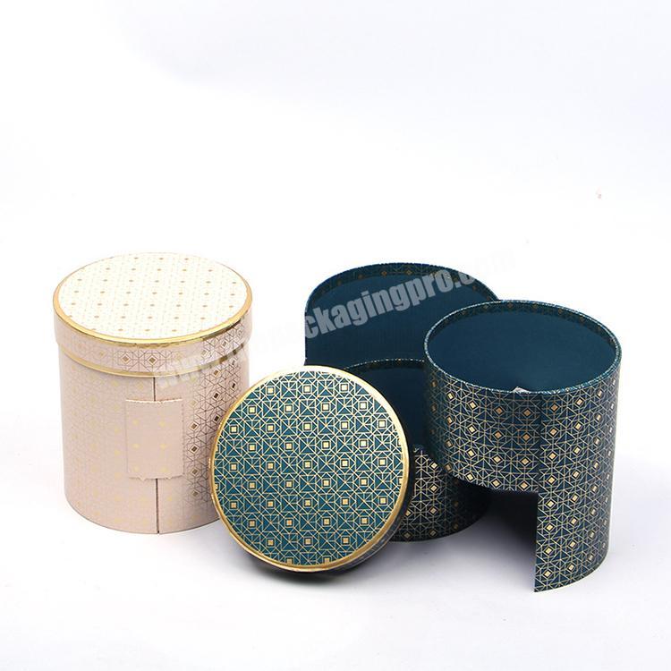 New Special Design Luxury Double Layer Cylindrical Gift Tube Box Packaging With Custom Logo