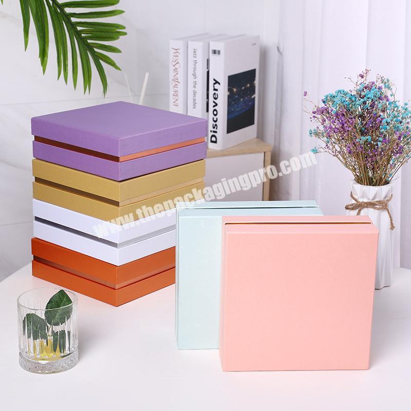 New arrival customized square paper cosmetics storage box cardboard beauty product set gift packaging box guangdong supplier