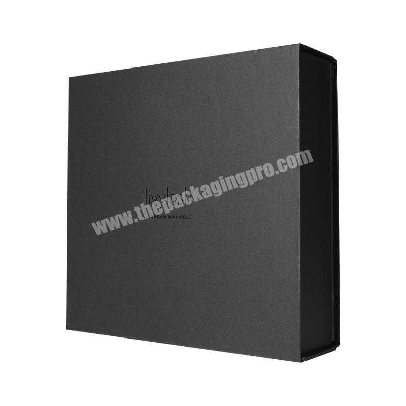 Custom Logo Printing Black Package UV Coating Black Craft Paper Men  Underwear And Clothes Package Box