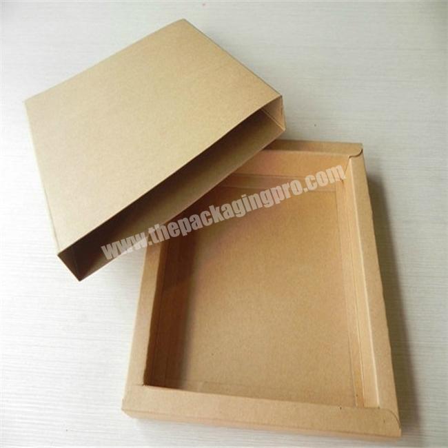 OEM Brown Kraft Cardboard Boxes Packaging Box For Plates