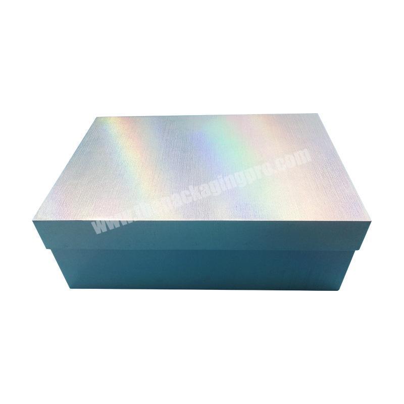 OEM Customized Colorful Logo Printed Specialty Paper Cardboard Storage Shoe Boxes With Lids
