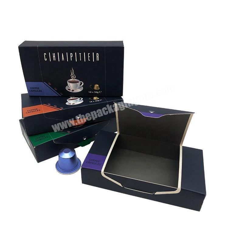 OEM Easy Tear Sweets Paper Packaging Box Custom Brand Printing Luxury Capsule Coffee Box