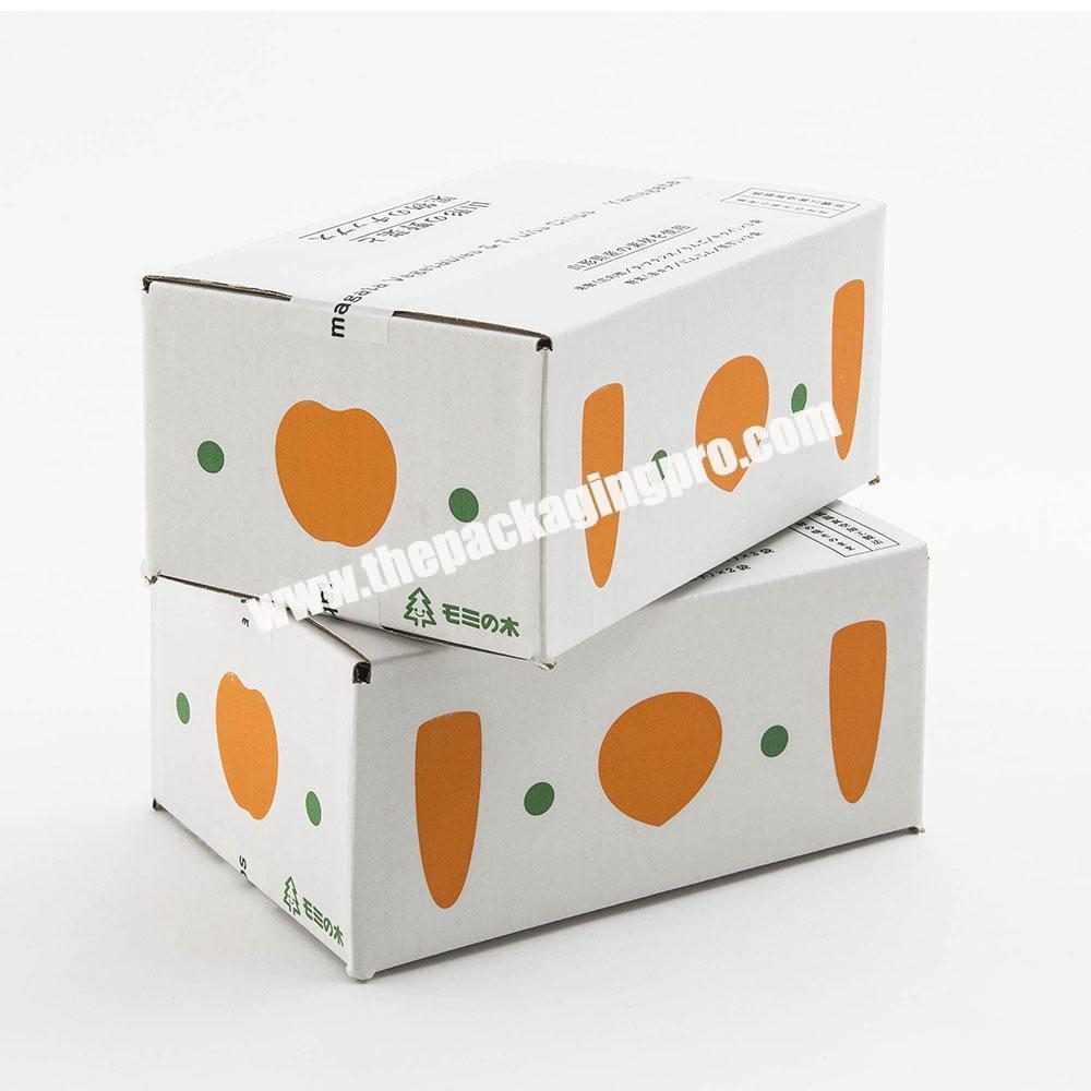 OEM Printed Corrugated Cardboard Paper Fruit Vegetable Packaging Shipping Carton Box