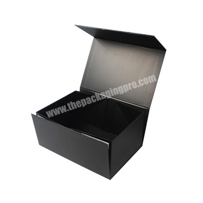 Packaging Flip Foldable Gift Garment Shoes Boxes With Logo Custom Design Luxury Magnetic Closure Matte Shoe Cardboard Box
