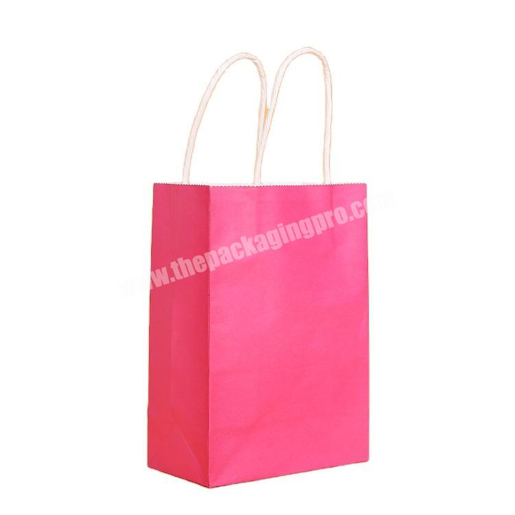 Personalised Custom boutique carry clothing shopping gift packaging Kraft paper bags
