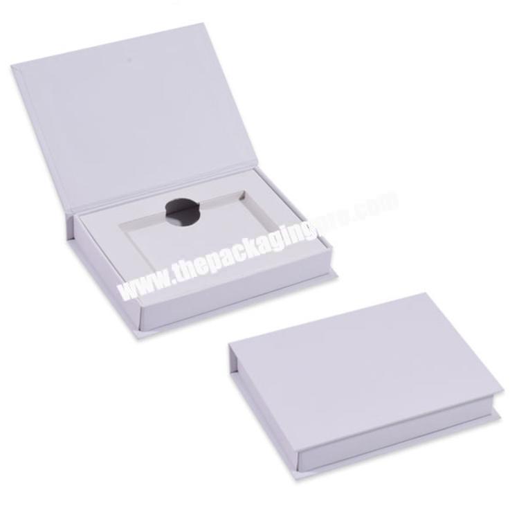 Personalized Logo While Luxury Rigid Paper Packaging Credit Band VIP Membership Card Gift Boxes