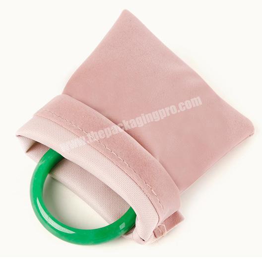 Personalized velvet draw string jewelry packaging pouches ring necklace earring bracelet bag custom logo wholesale