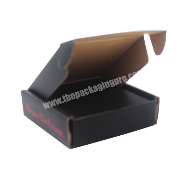 Popular Custom Design Black Corrugated Paper Shipping Carton Packaging box