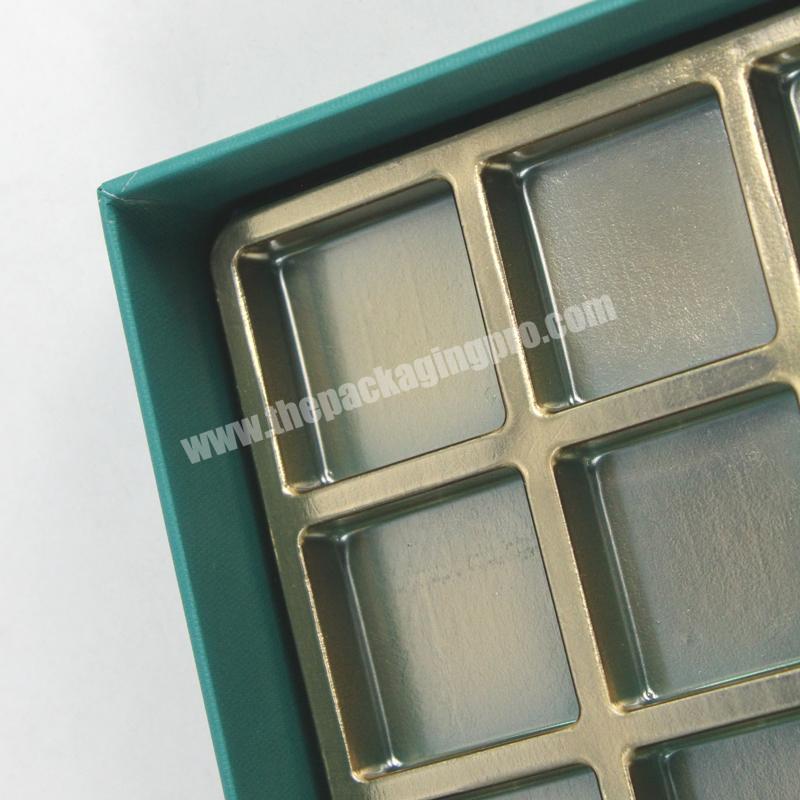 Prime Branded Packing Box Green Printed Packing Chocolate Packs Hard Cardboard Magnetic Closure
