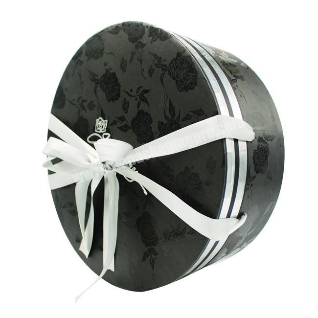 Printing High Quality New Design Round Circle Paper Gift Box With Bow