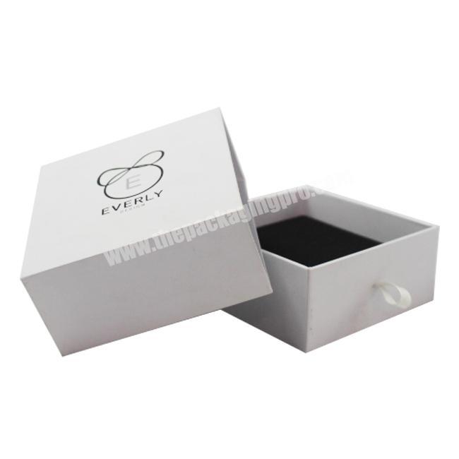 Printing Luxury High Quality Drawer Style Ring Packaging Jewelry Box